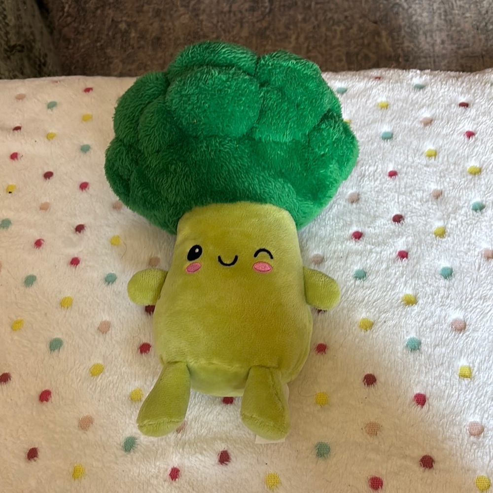 Green Plush Broccoli Toy